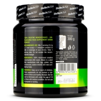 Креатин Biotech 100% Creatine Monohydrate 300 грам Без смаку (594501)