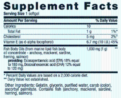 Жирні кислоти Country Life Omega-3 (Омега-3 риб'ячий жир) 1000 мг 300 капсул