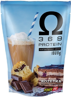 Протеїн Power Pro Protein Omega 3/6/9 1 кг Мигдальний кекс