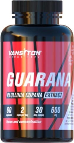 Натуральна добавка Vansiton Гуарана 60 капсул