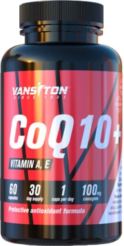 Натуральна добавка Vansiton Коензим Q10 60 капсул