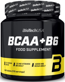 Амінокислота Biotech BCAA + B6 340 таблеток