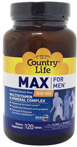 Вітамінно-мінеральний комплекс Country Life Max for Men 120 таблеток