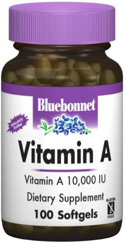 Вітаміни Bluebonnet Nutrition А 10000IU 100 желатинових капсул