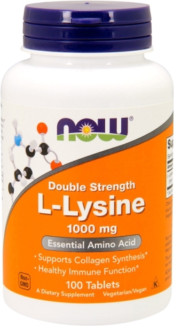Амінокислота Now Foods Лізин 1000 мг 100 таблеток