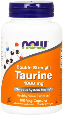 Амінокислота Now Foods Таурин 1000 мг 100 гелевих капсул
