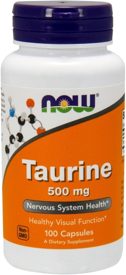 Амінокислота Now Foods Таурин 500 мг 100 капсул