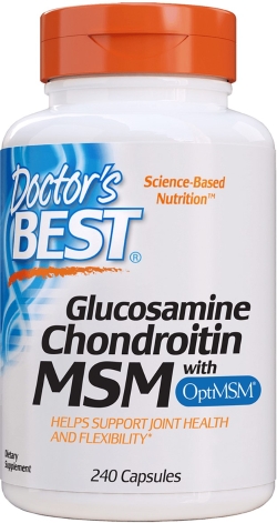 Хондропротектор Doctor's Best Глюкозамін & Хондроитин & МСМ OptiMSM 240 капсул