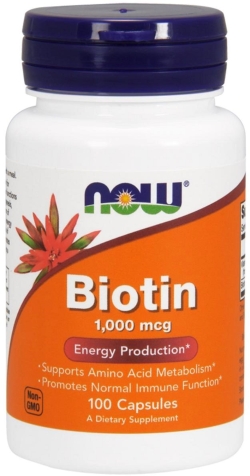 Вітаміни Now Foods Біотин (В7) 1000 мкг 100 капсул