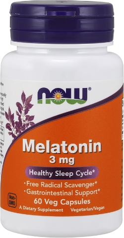 Амінокислота Now Foods Мелатонін 3 мг 60 веган капсул