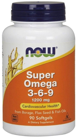 Жирні кислоти Now Foods Super Omega 3-6-9 1200 мг 90 капсул