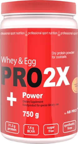 Протеїн AB PRO PRO 2X Whey&Egg Power 750 г Toffee