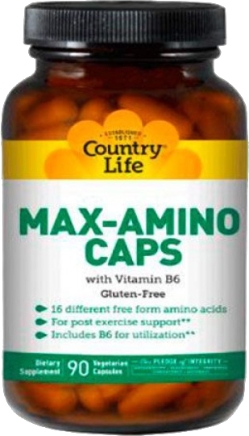 Амінокислотний комплекс Country Life MAX-AMINO з вітаміном В6 90 капсул