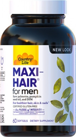 Вітамінно-мінеральний комплекс Country Life Maxi-Hair for Men 60 капсул