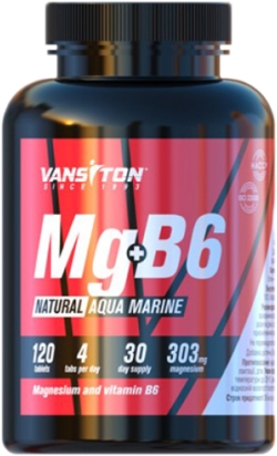 Магній Vansiton Mg+Vitamin B6 120 таблеток