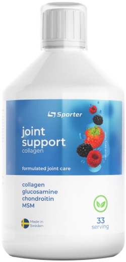 Комплекс глюкозаміну, хондроїтину та МСМ з додаванням колагену Sporter Joint Support Collagen 500 мл Berry