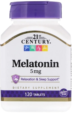 Амінокислота 21st Century Мелатонін 5 мг 120 таблеток