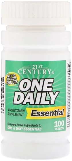 Щоденні мультивітаміни 21st Century One Daily Essential 100 таблеток