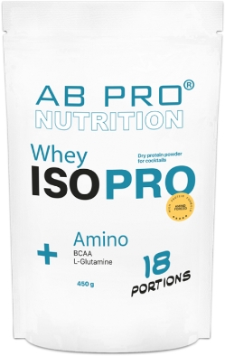 Протеїн ізолят AB PRO ISO PRO Whey+ Amino 450 г Манго