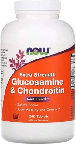Глюкозамін і хондроїтин посиленої дії, Glucosamine & Chondroitin & MSM, Now Foods 240 таблеток
