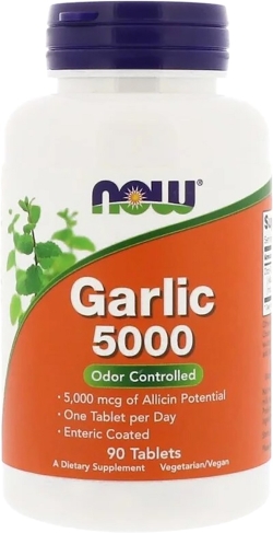 Екстракт часнику 5000 мг, Now Foods Garlic 5000, 90 таблеток