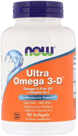 Жирні кислоти Now Foods Ultra Omega-3-D 90 капсул
