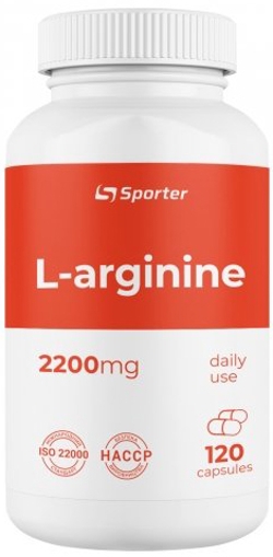 Амінокислота Sporter L-Arginine 2200 120 капсул