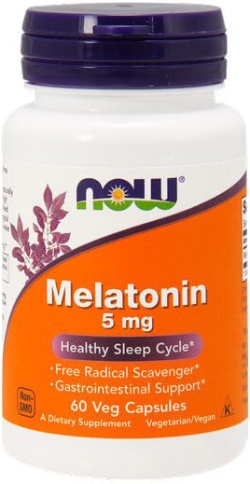 Натуральна домішка NOW Melatonin 5 мг 60 капсул