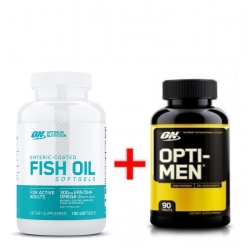 Комплект вітаміни і мінерали Optimum Nutrition Fish Oil 100 капс + Opti-Men 90 таб (431722)
