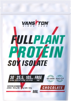 Соєвий ізолят Vansiton Plant Protein 900 г Chocolate