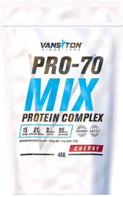 Протеїн Vansiton Mega Protein Pro-70 450 г Cherry