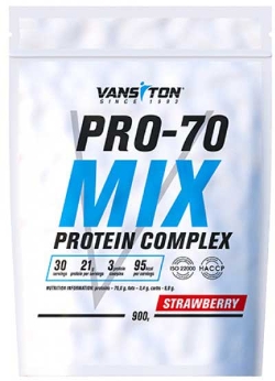 Протеїн Vansiton Mega Protein Pro-70 900 г Strawberry