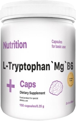Антистрес-комплекс L-Триптофан Магній B6 EntherMeal L-Tryptophan Mg B6 150 капсул