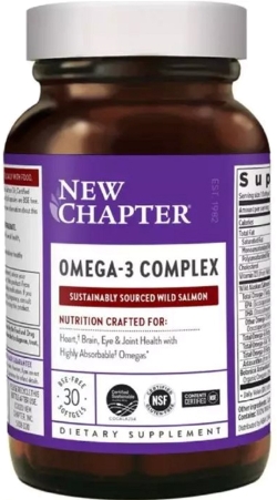 Омега 3 Комплекс, Omega 3 Complex, New Chapter, 30 желатинових капсул