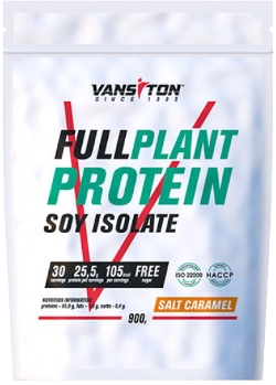 Соєвий ізолят Vansiton Plant Protein 900 г Salt Caramel