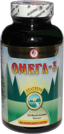 Жирні кислоти Healthyway Production Омега-3 120 капсул