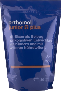 Вітаміни та мінерали для дітей Orthomol Junior Omega new ( пам'ять, мислення Вашої дитини) 30 днів жувальні іриски