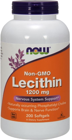 Натуральна домішка Now Foods Lecithin 1200 мг 200 софтгель