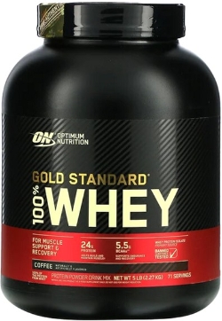 Сироватковий протеїн Optimum Nutrition Whey Gold 2347 г зі смаком полуниці та крему
