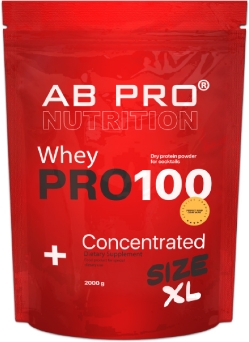 Протеїн AB PRO PRO 100 Whey Concentrated 2000 г Полуниця