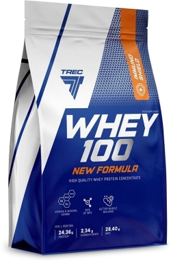 Сироватковий протеїн Trec Nutrition Whey 100 (New Formula) – 700 г – Печиво крем