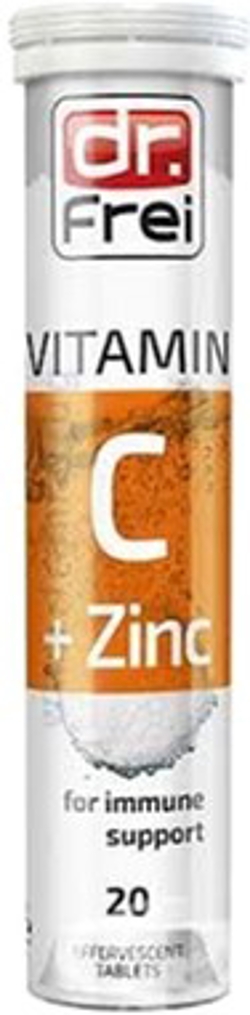Вітаміни шипучі Dr. Frei Vitamin C+Zink, Вітамін С+Цинк , №20