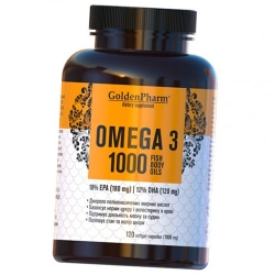 Омега 3, Omega 3 1000, Golden Pharm 120гелкапс