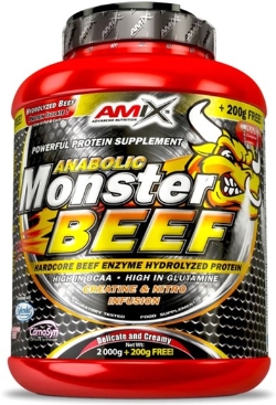 Протеїн Amix Anabolic Monster Beef Protein 2200 г strawberry-banana