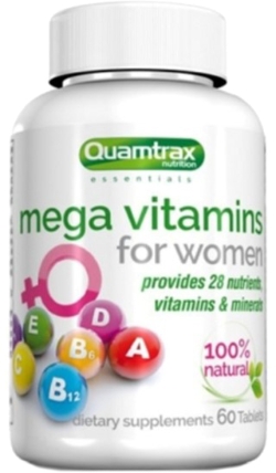 Вітаміни для жінок Quamtrax Mega Vitamins for Women - 60 таблеток