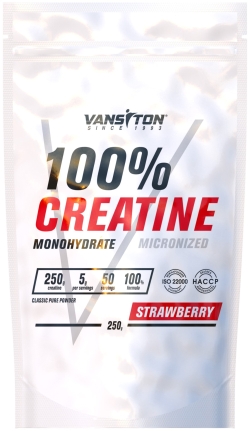 Креатин Vansiton моногідрат Creatine Power 250 г Strawberry