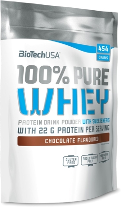 Протеїн Biotech 100% Pure Whey 454 г Карамель-капучино
