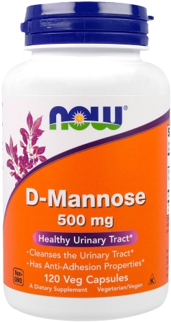 Натуральна добавка Now Foods D-Манноза 500 мг 120 гелевих капсул