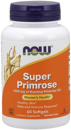 Натуральна добавка Now Foods Super Primrose Масло Примули Вечірньої 1300 мг 60 желатинових капсул