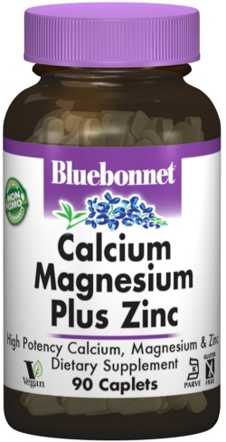Мінерали Bluebonnet Nutrition Кальцій Магній + Цинк 90 капсул